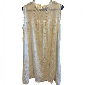 Ace by Aimee White Dress Sleeveless Sz L (10/12)